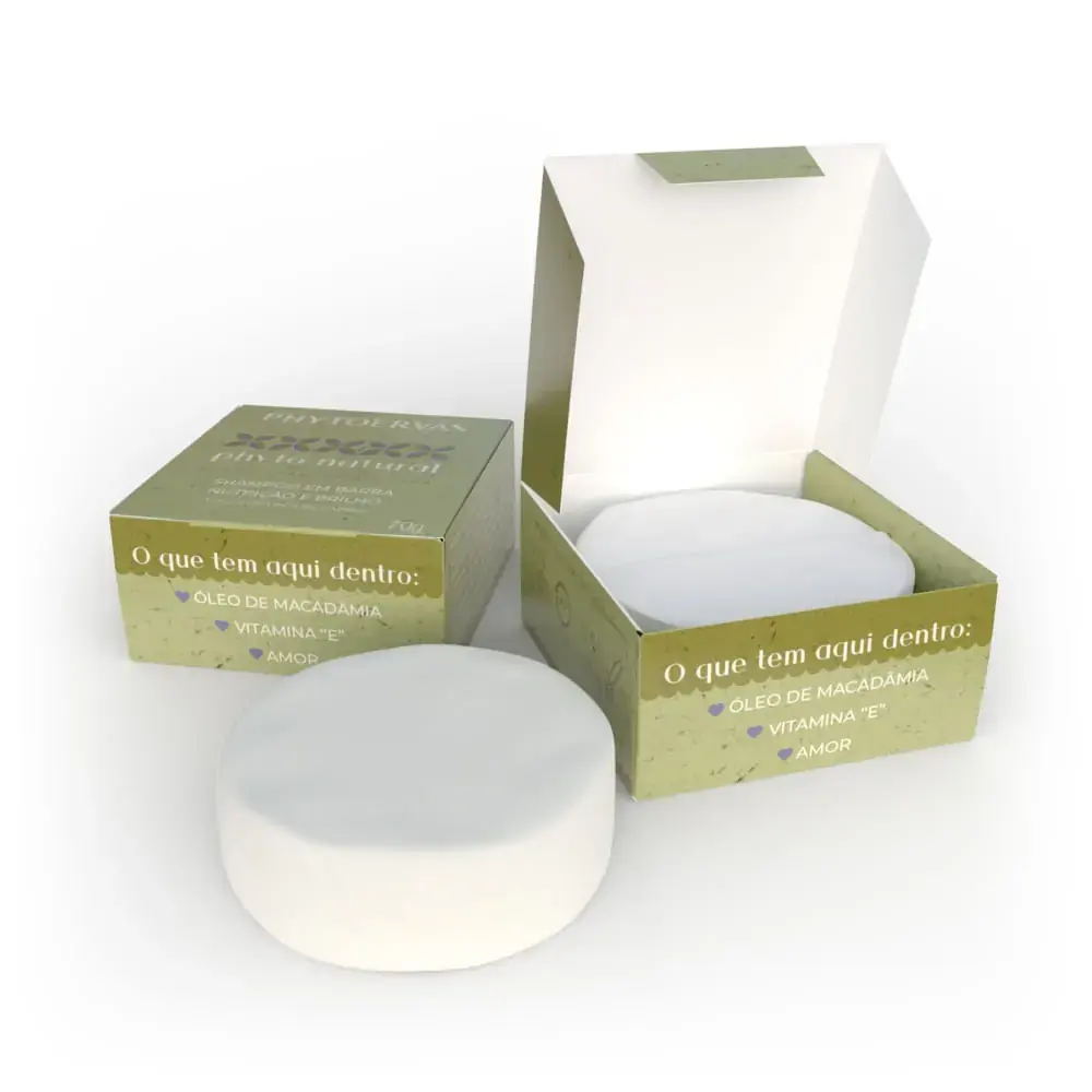 Shampoo em Barra Nutrição e Brilho Phyto Natural 70g