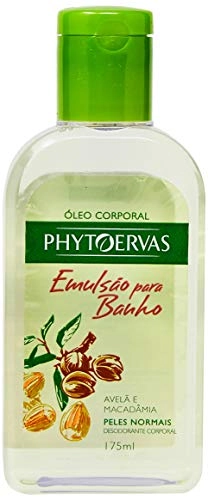 óleo Corporal Emulsão Para Banho Avelã E Macadâmia Phytoervas 175ml