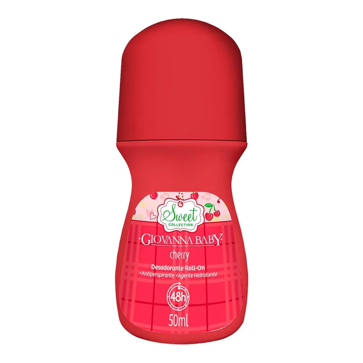 Desodorante Roll On Antiperspirante Cherry Giovanna Baby Sweet Collection 50ml