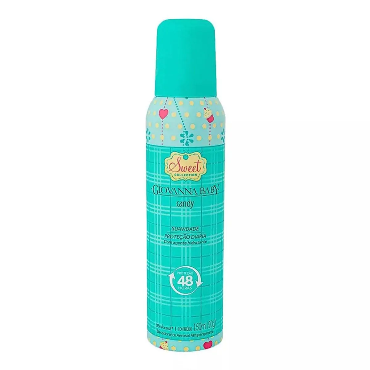 Desodorante Aerossol Antiperspirante Candy Giovanna Baby Sweet Collection 150ml Spray