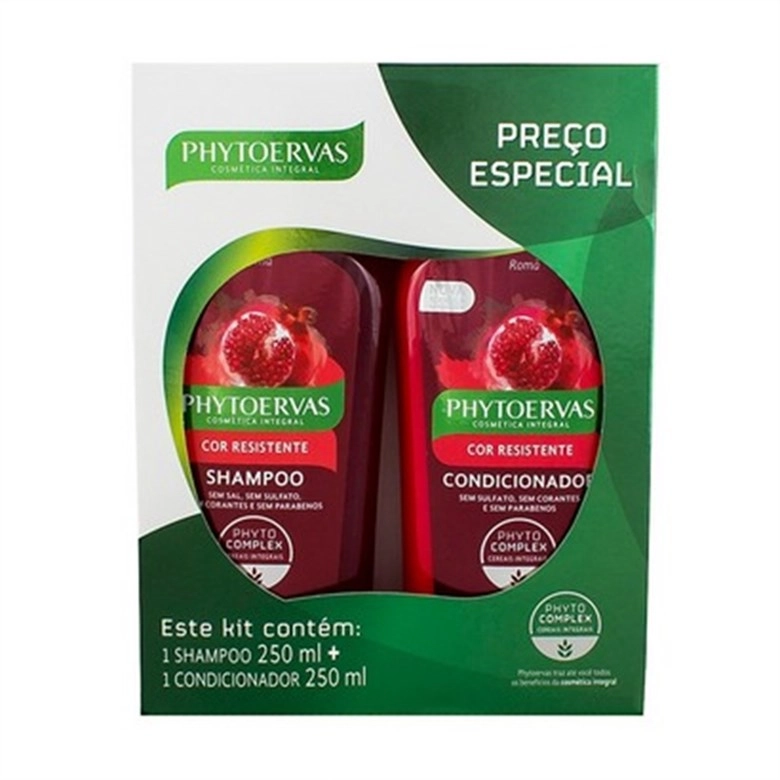 Kit Sh Co Phytoervas 250ml Cor Resistente Unit