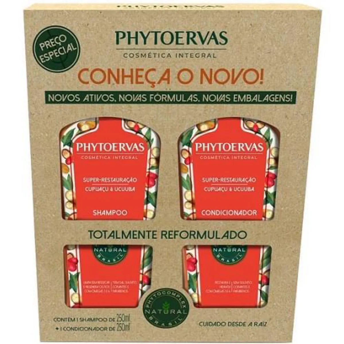 Kit Sh Co Phytoervas 250ml Super Restauração Unit