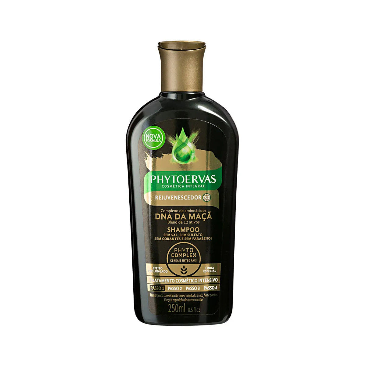 Shampoo Rejuvenescedor 3D Dna da Maçã Phytoervas 250ml