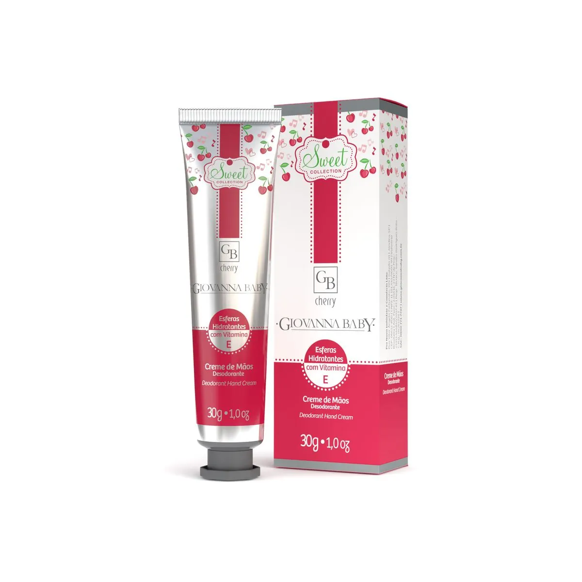Creme para as Mãos Giovanna Baby Moments Cherry 30g