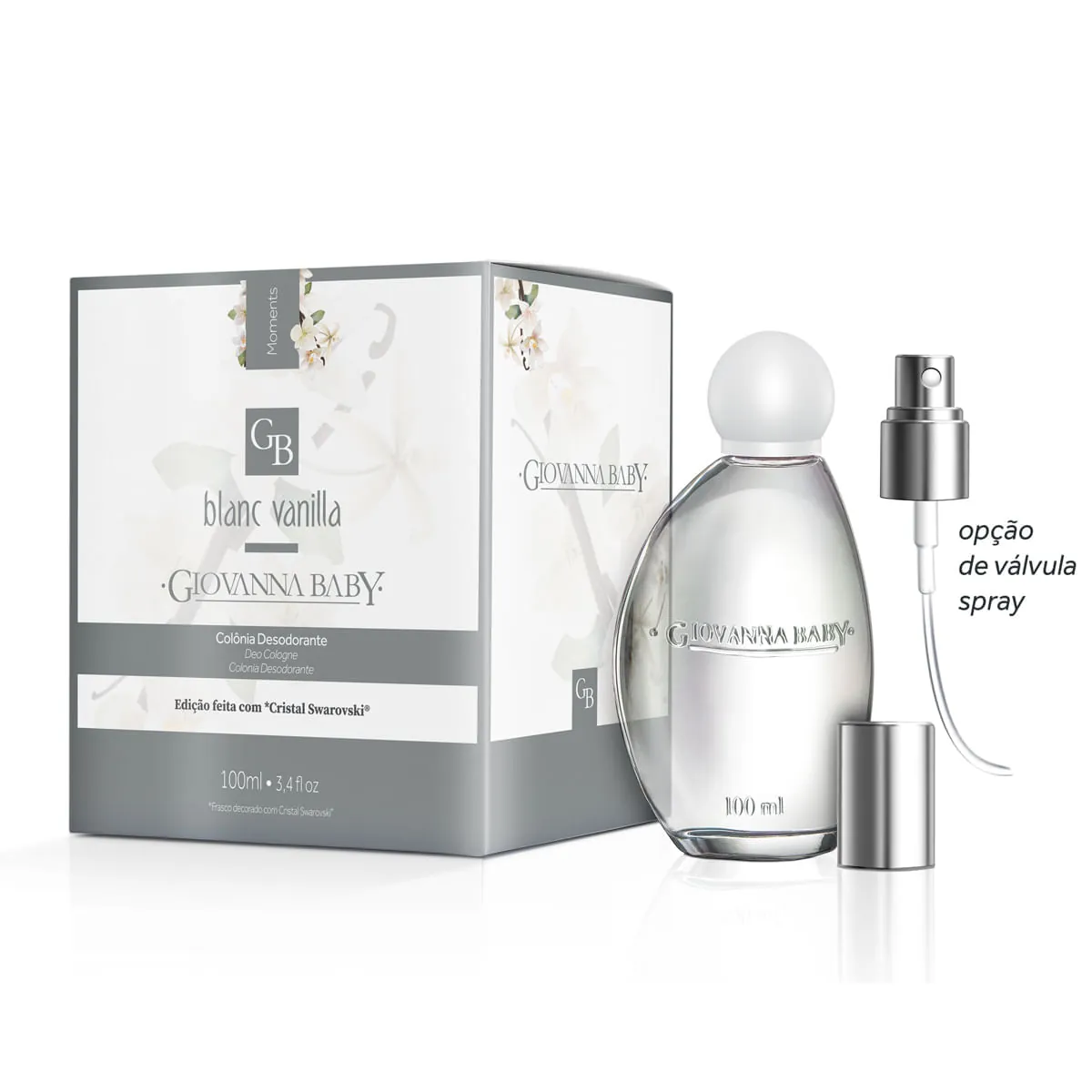 Colônia Giovanna Baby Blanc Vanilla Swarovski 100ml