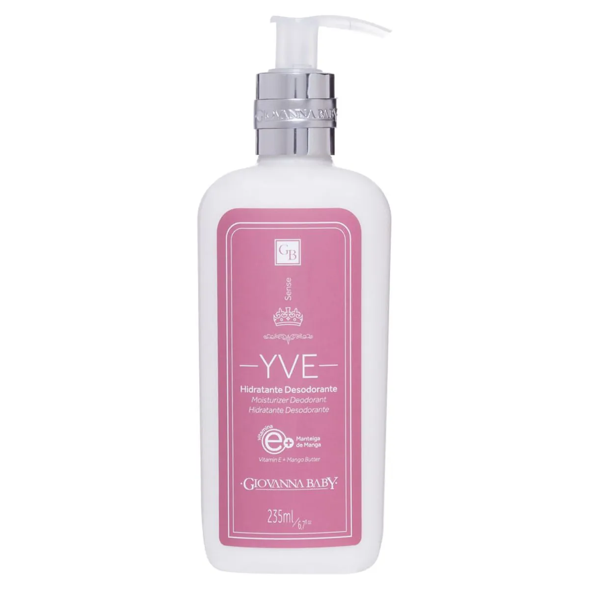 Loção Hidratante Desodorante Yve Sense Giovanna Baby 235ml - Loção Hidratante Desodorante Yve Sense