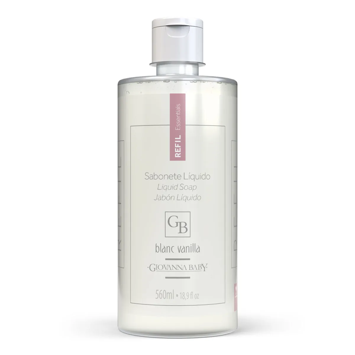 Refil Sabonete Líquido Giovanna Baby Essentials Blanc Vanilla 560ml