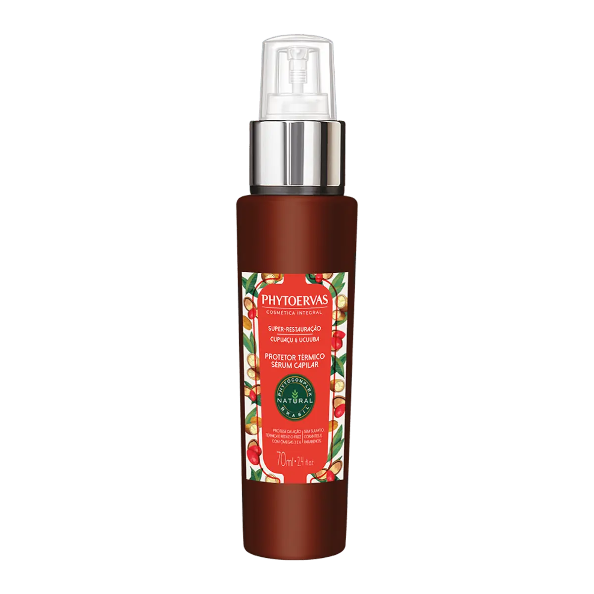 Protetor Térmico Sérum Capilar Super Restauração Cupuaçú e Ucuúba Phytoervas 70ml