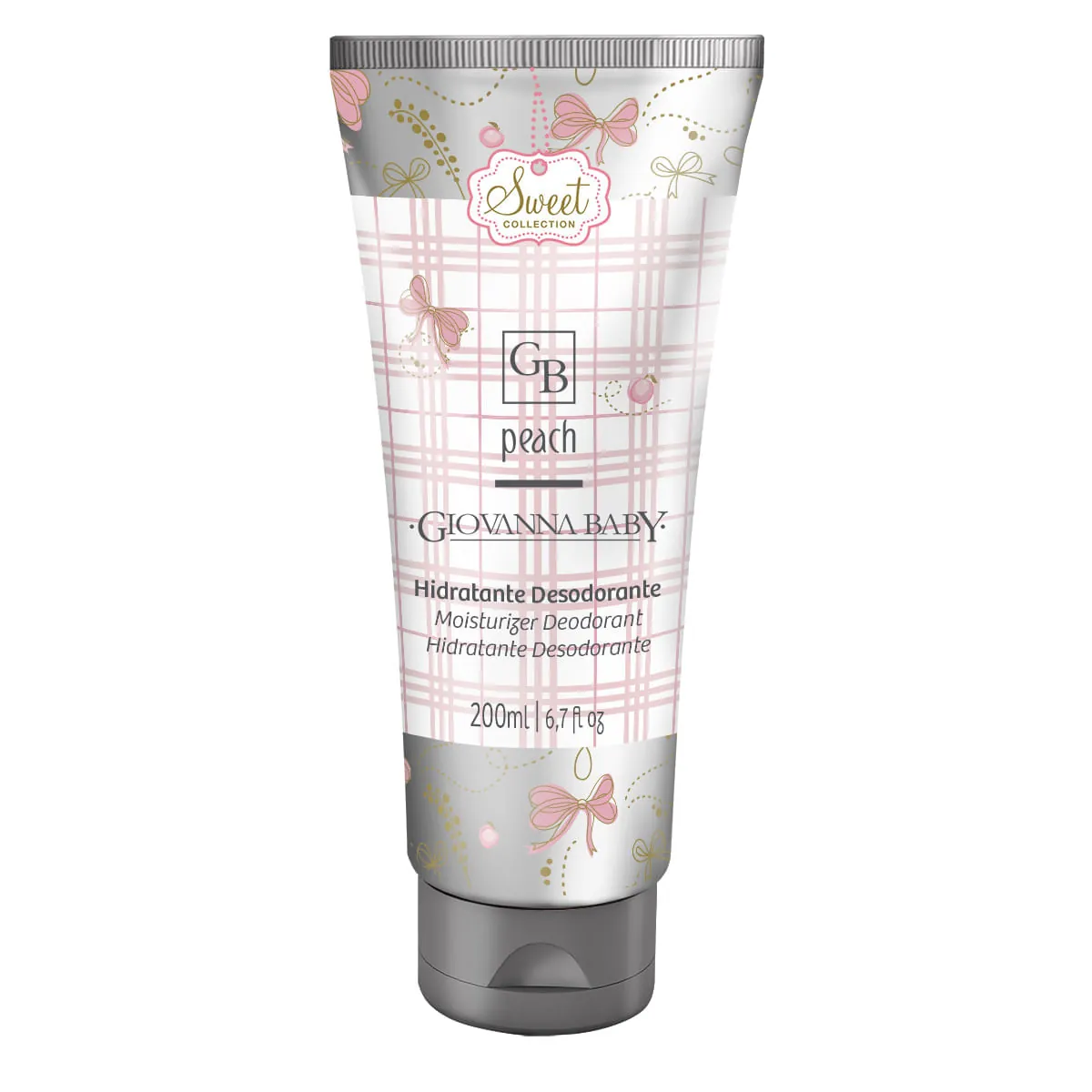 Loção Hidratante Desodorante Giovanna Baby Moments Peach 200ml