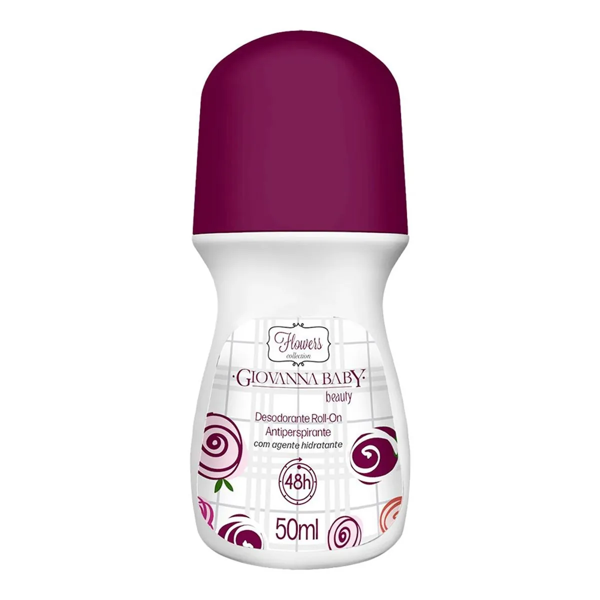 Desodorante Roll On Antiperspirante Beauty Giovanna Baby Flowers Collection 50ml
