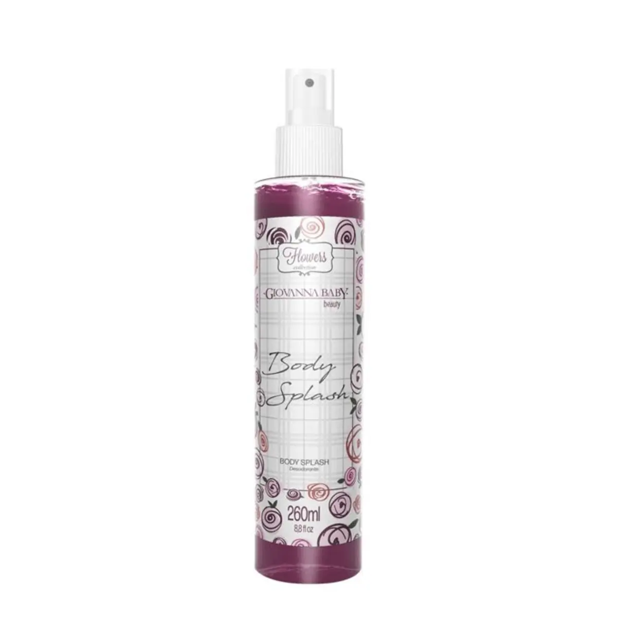 Desodorante Body Splash Beauty Giovanna Baby Flowers Collection Frasco 260ml Spray