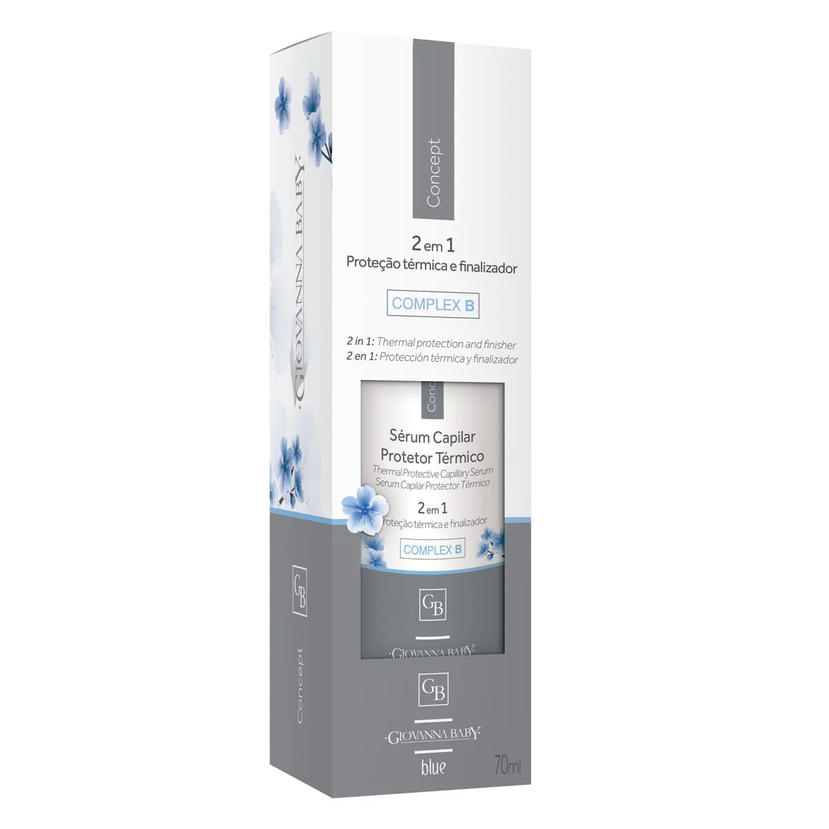 Protetor Térmico Sérum Capilar Concept Giovanna Baby Blue 70ml