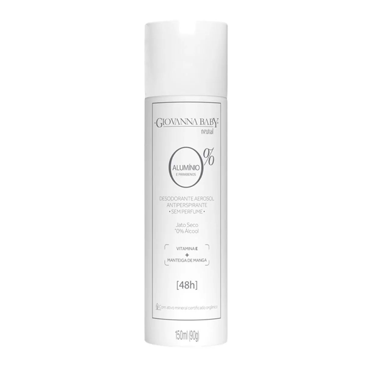 Desodorante Jato Seco Antiperspirante Sem Perfume Neutral Giovanna Baby 150ml Spray