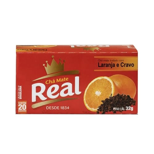 Chá Mate Tostado Laranja E Cravo Real Caixa 32g 20 Unidades