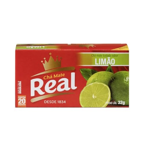 Chá Mate Tostado Limão Real Caixa 32g 20 Unidades