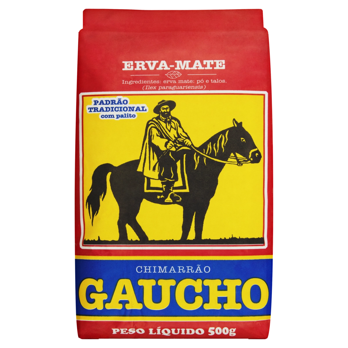Erva Mate Chimarrão Padrão Tradicional Gaúcho Pacote 500g