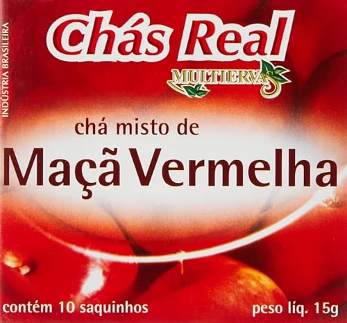 Chá Maçã Vermelha Chás Real Caixa 15g 10 Unidades