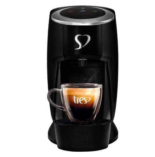 Máquina de Café Espresso 3 Corações Touch Preta 220V