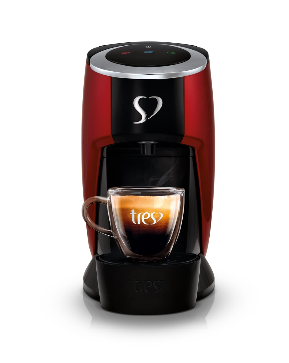 Cafeteira TRES 3Corações Touch Vermelha para Café Espresso Automática - 2003899 - 110V