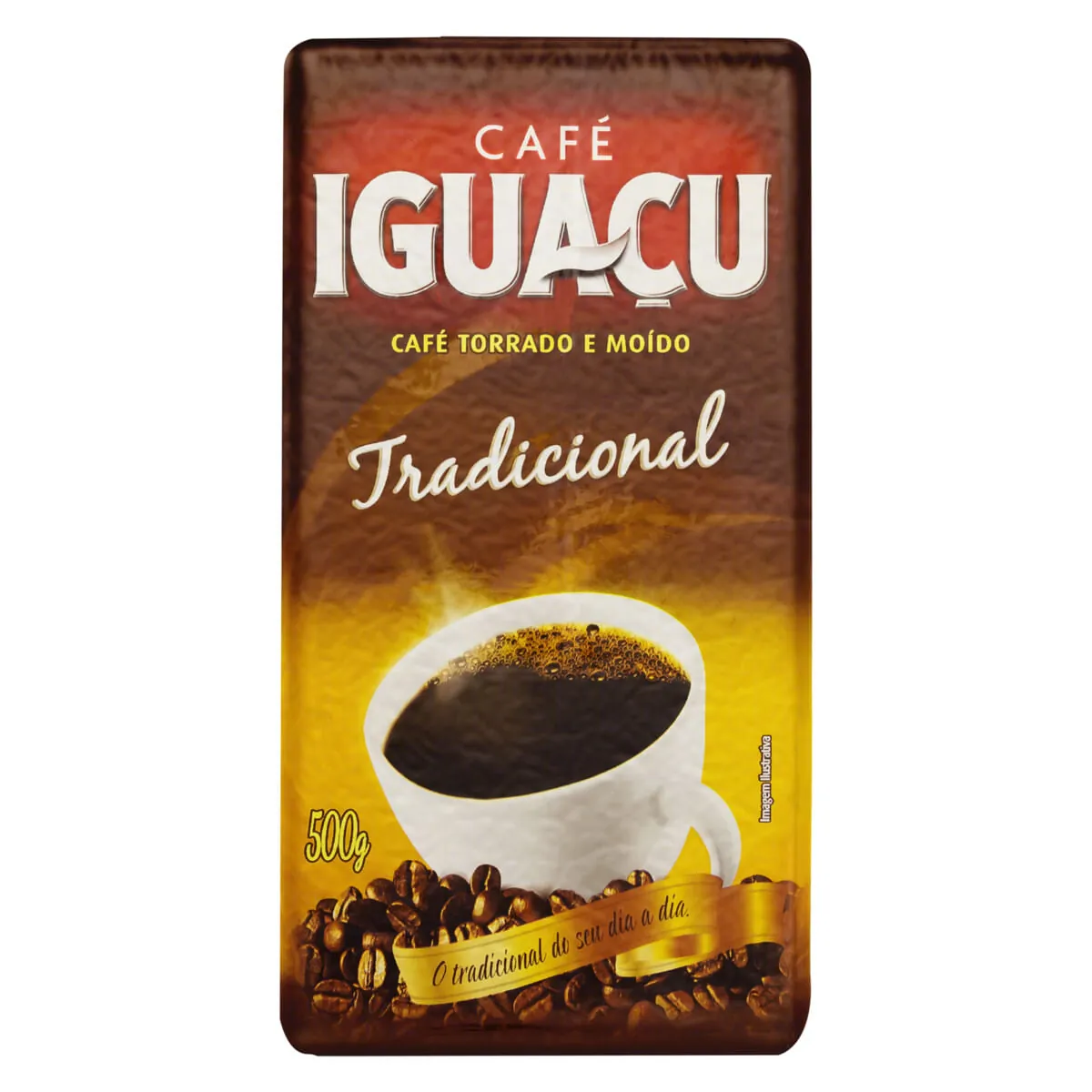 Café Torrado E Moído A Vácuo Tradicional Iguaçu Pacote 500g