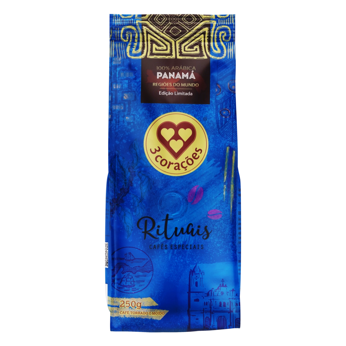 Café Torrado E Moído Panamá 3 Corações Rituais Regiões Do Mundo Pacote 250g