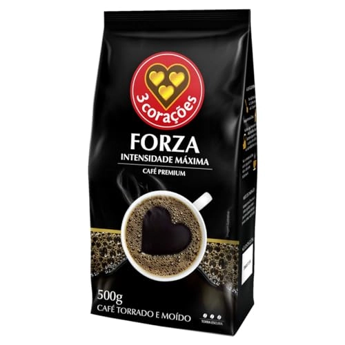 Café Torrado E Moído Forza Intensidade Máxima 3 Corações Premium Pacote 500g