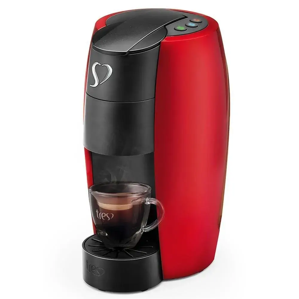 Cafeteira Espresso LOV Vermelha Automática - TRES 3 Corações - 220v