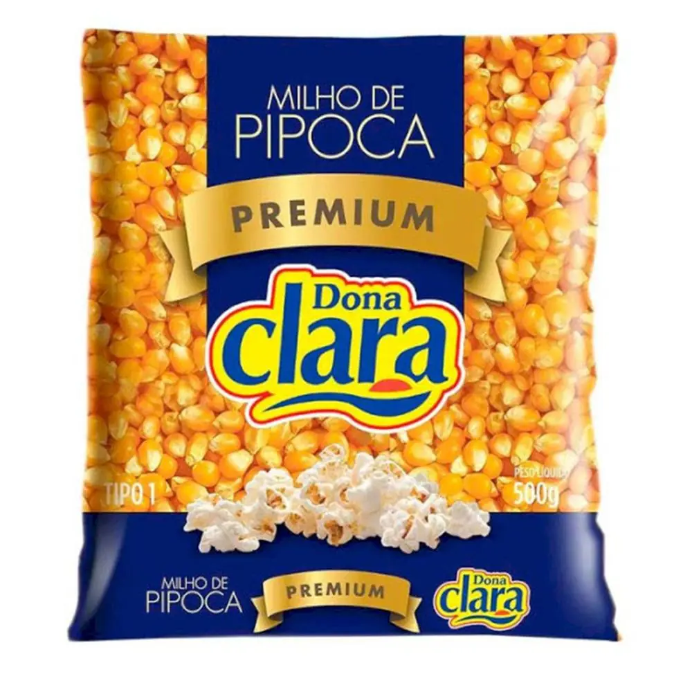 Milho Para Pipoca Tipo 1 Dona Clara Pacote 400g
