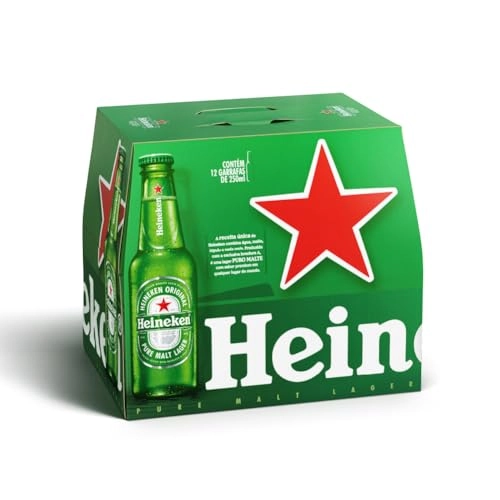Cerveja Lager Heineken Garrafa 250ml