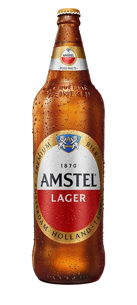 Cerveja Lager Puro Malte Amstel Premium Garrafa 1l