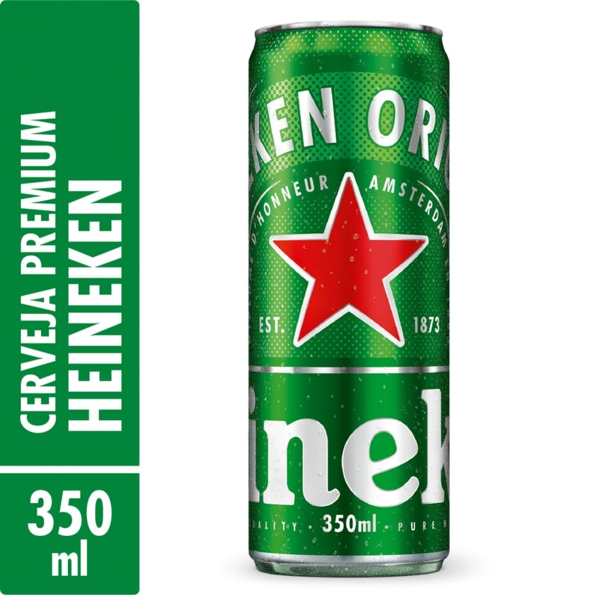 Cerveja Lager Heineken Sleek Lata 350ml