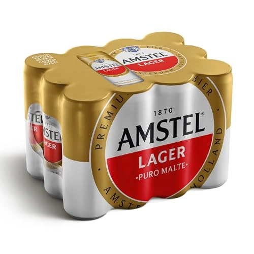 Cerveja Lager Premium Puro Malte Amstel Lata 350ml