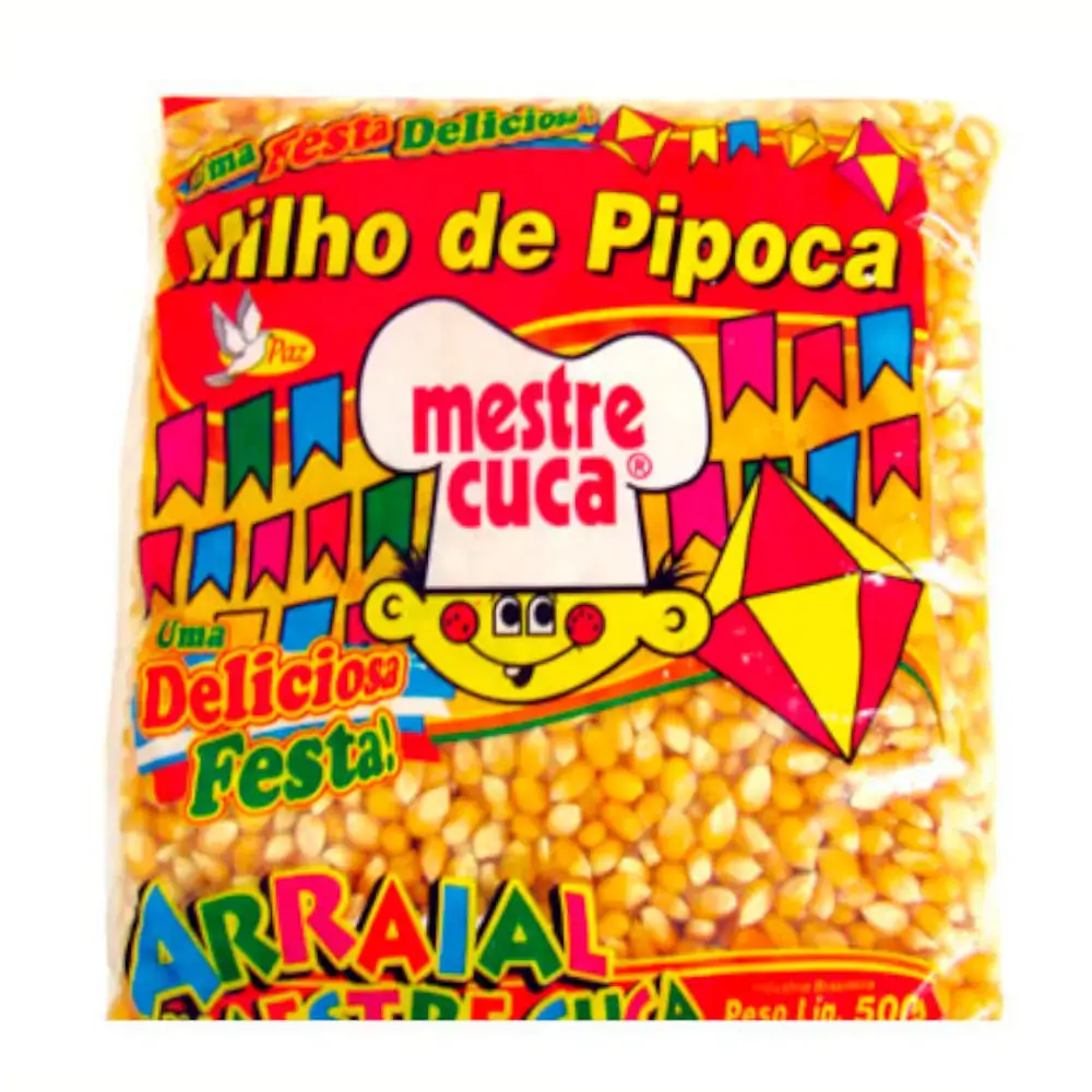 Milho Para Pipoca Tipo 1 Mestre Cuca Quality Gold Pacote 500g
