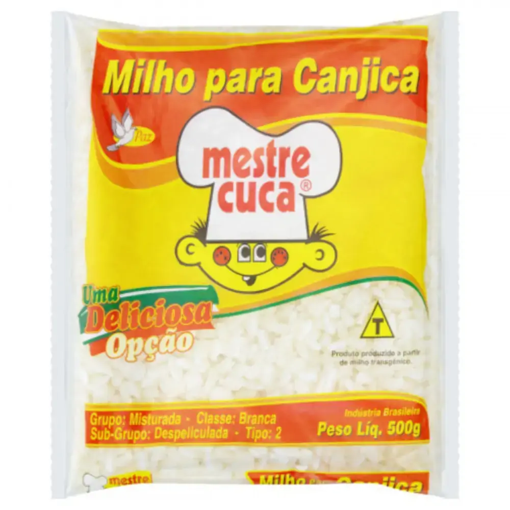 Canjica De Milho Branca Tipo 2 Mestre Cuca Pacote 500g