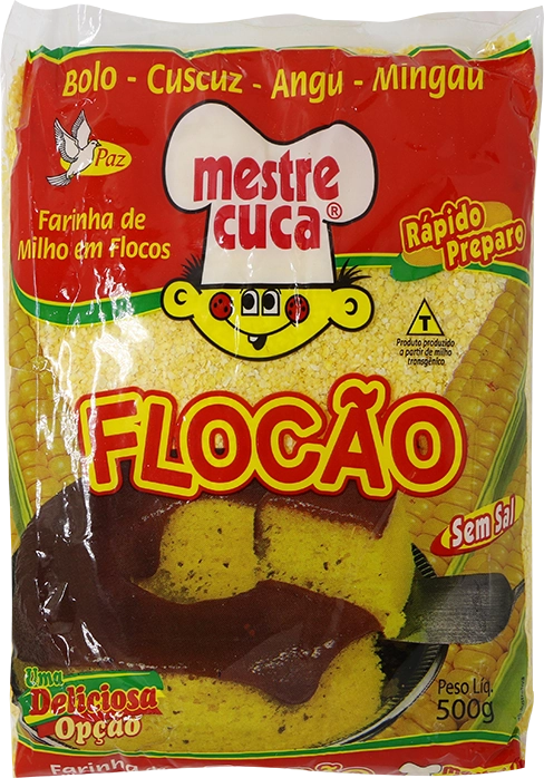 Farinha De Milho Flocão Mestre Cuca Pacote 500g