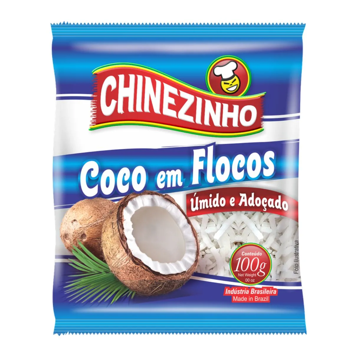 Coco em Flocos Úmido e Adoçado Chinezinho 100 g
