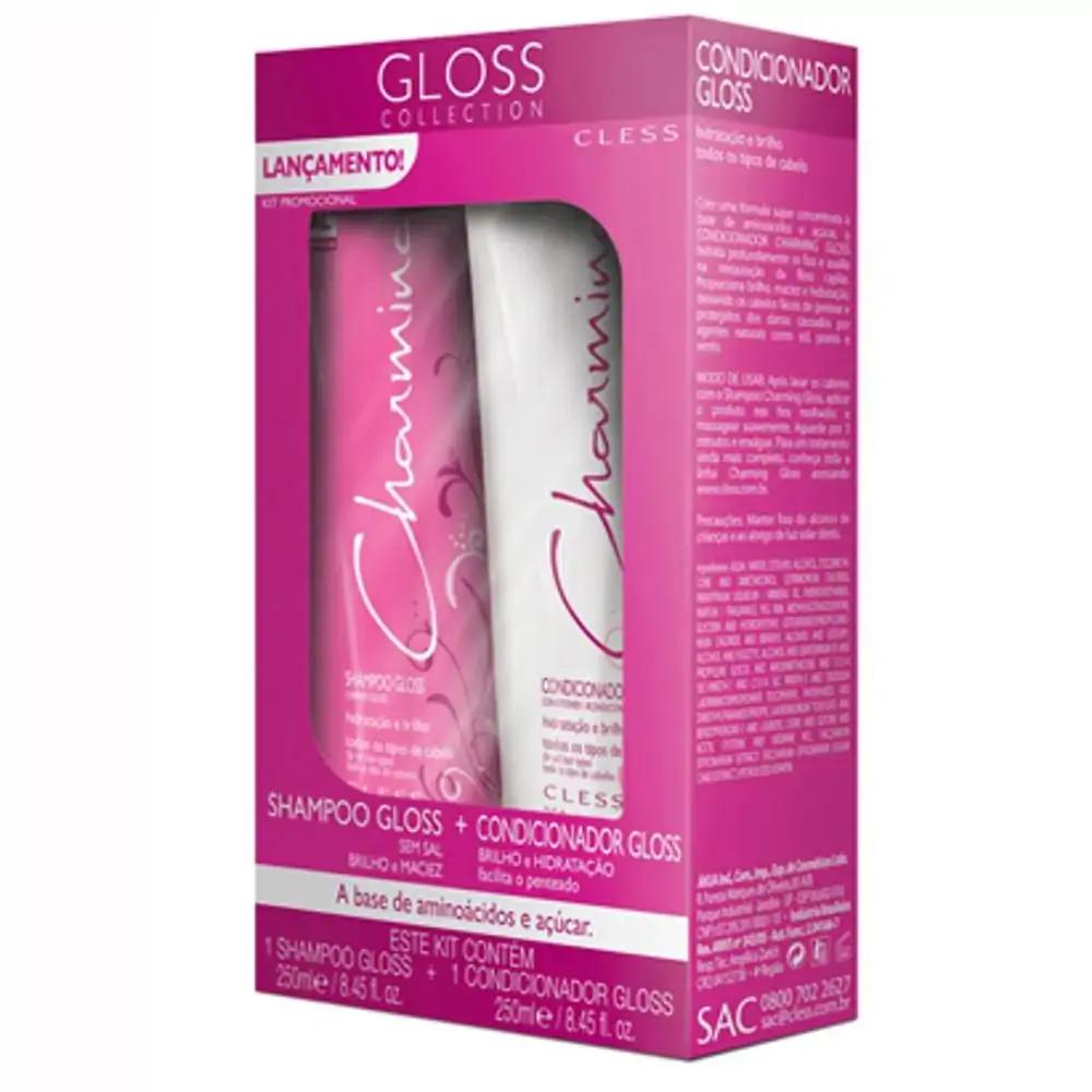 Kit Shampoo Condicionador Gloss Charming Gloss