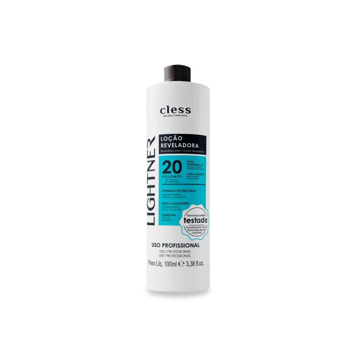 água Oxigenada 20 Volumes Cremosa Lightner Frasco 100ml