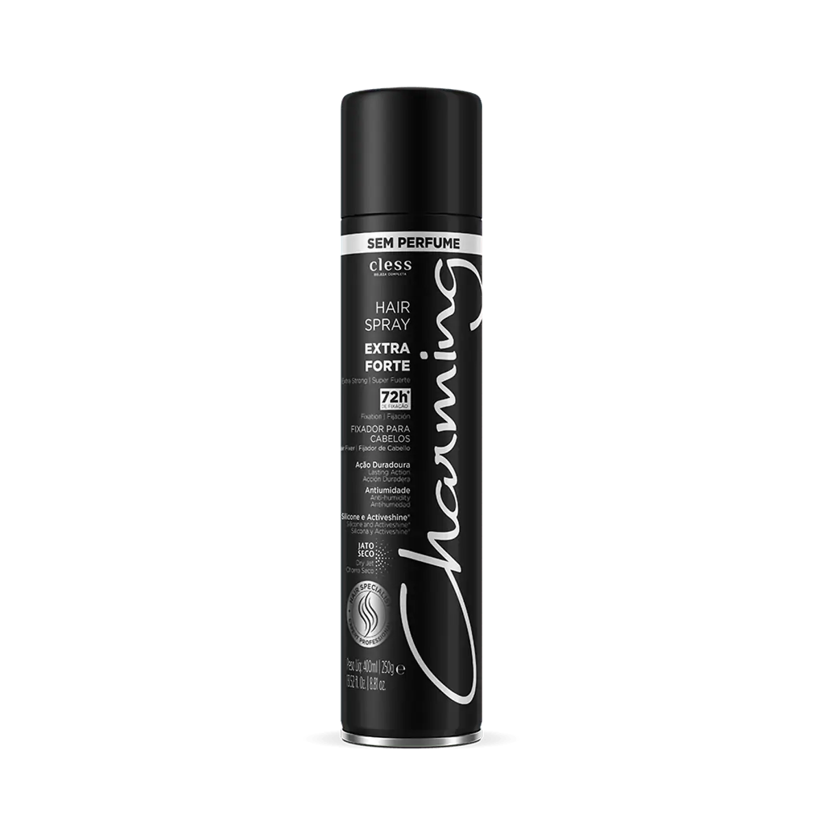 Spray Para Cabelo Fixação Extraforte Black 400Ml
