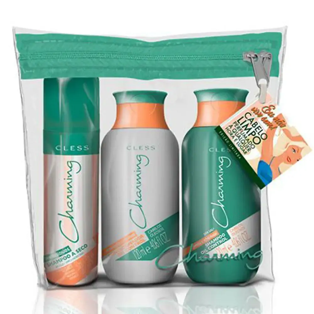 Kit Charming Control Mini Shampoo Condicionador Shampoo A Seco