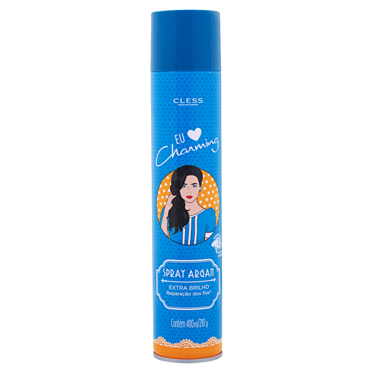 Spray De Brilho Argan Cless Eu Amo Charming Frasco 400ml