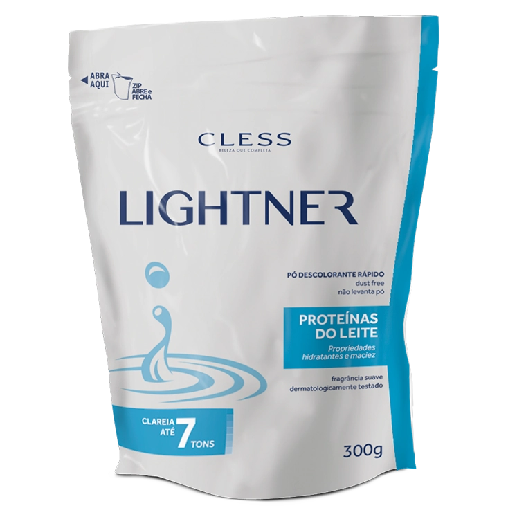 Po Descolorante Lightner Refil 300g Proteinas Do Leite Cless