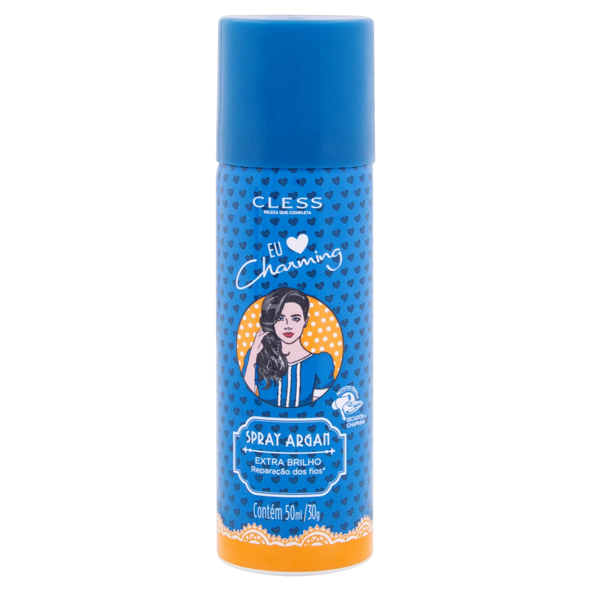 Spray De Brilho Argan Cless Eu Amo Charming Frasco 50ml