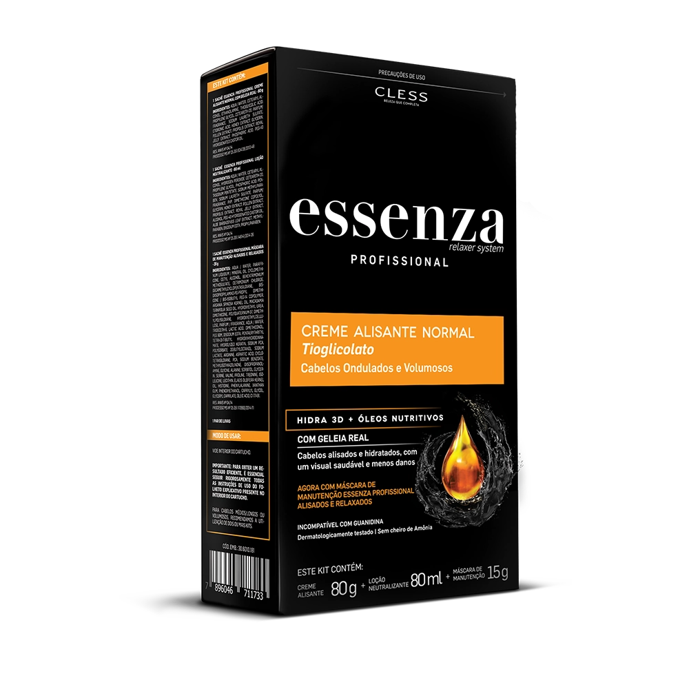 Creme Alisante Cless Essenza 80g Normal