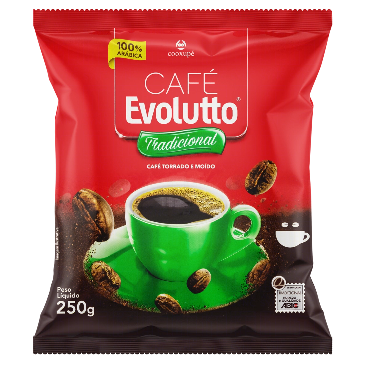 Café Torrado E Moído Tradicional Evolutto Pacote 250g