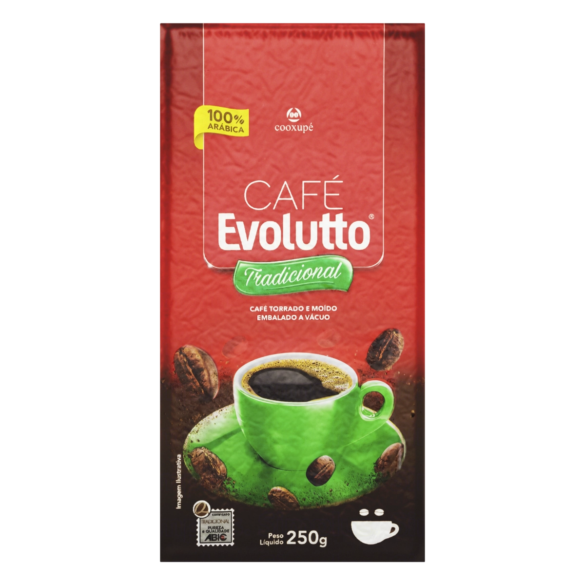 Café Torrado E Moído A Vácuo Tradicional Evolutto Pacote 250g
