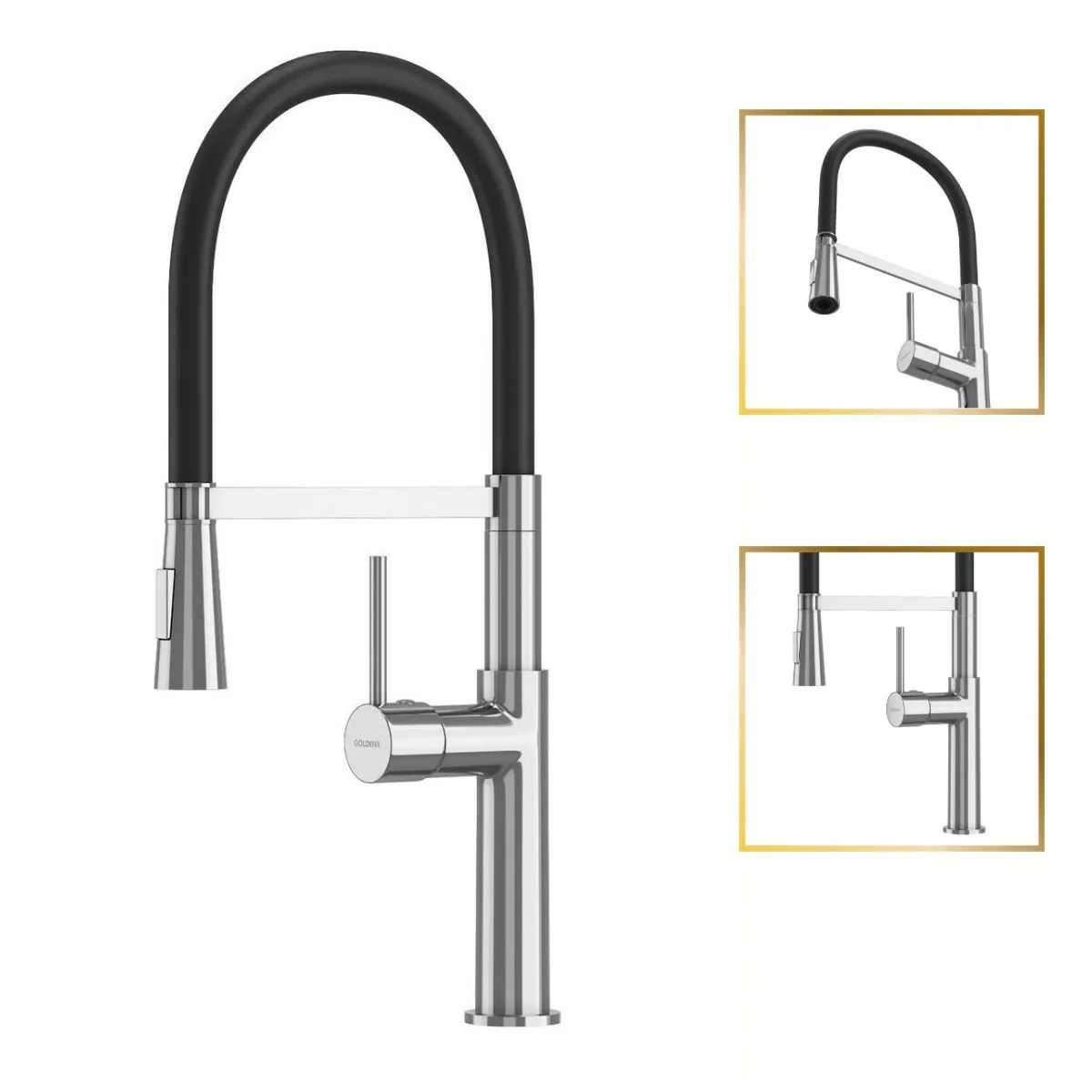 Torneira Gourmet Luxo Bélgica Giratória Multifuncional Goldenx
