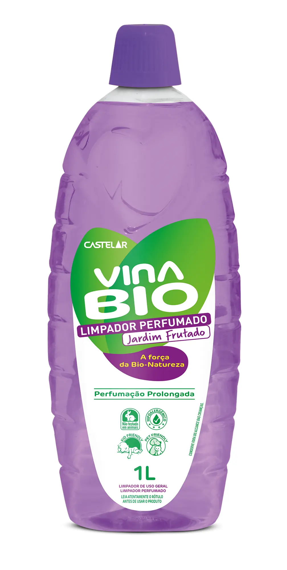 Limpador Perfumado Castelar Vinabio 1l Jardim Frutado