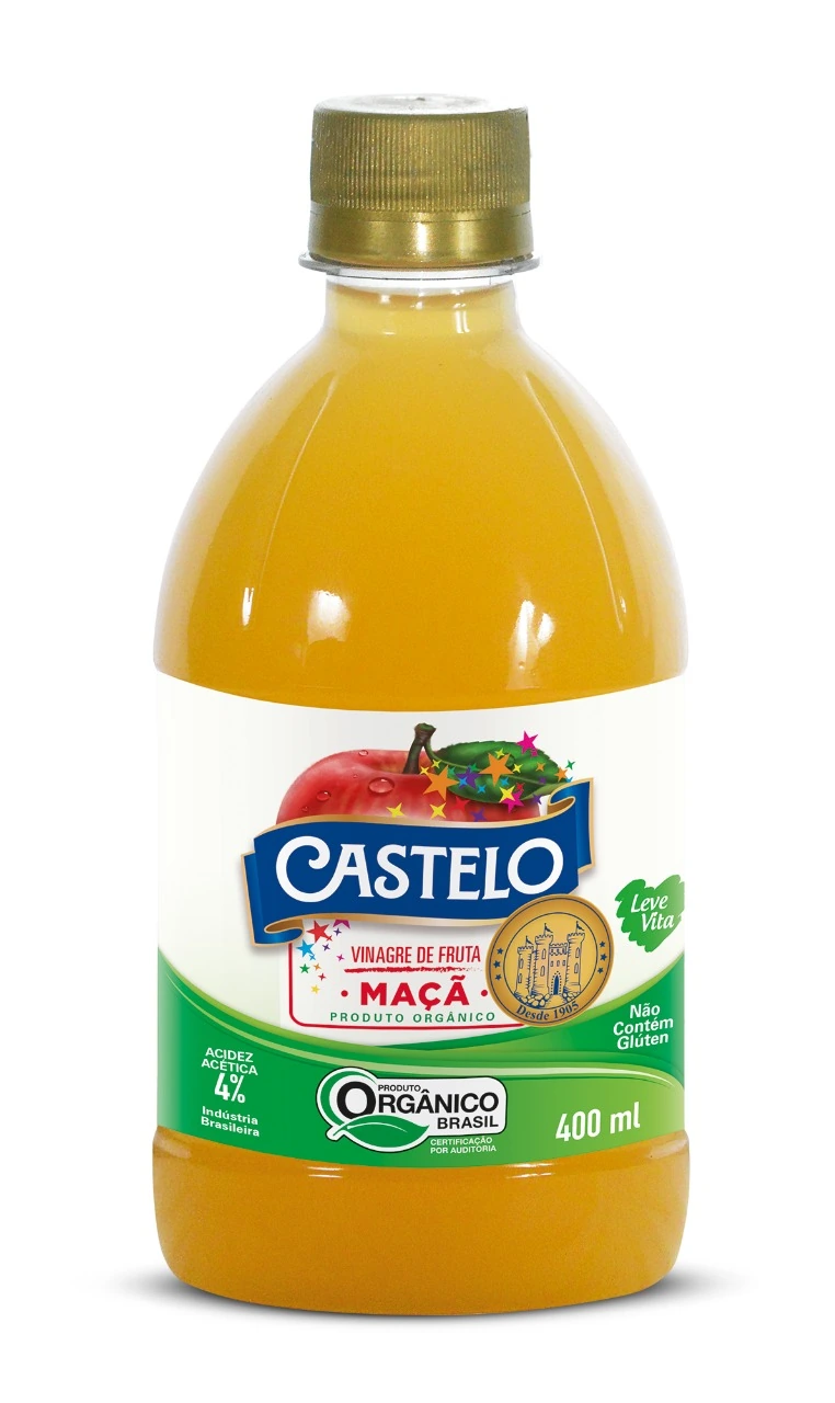 Vinagre Castelo Maca Organico Leve Vita 400ml