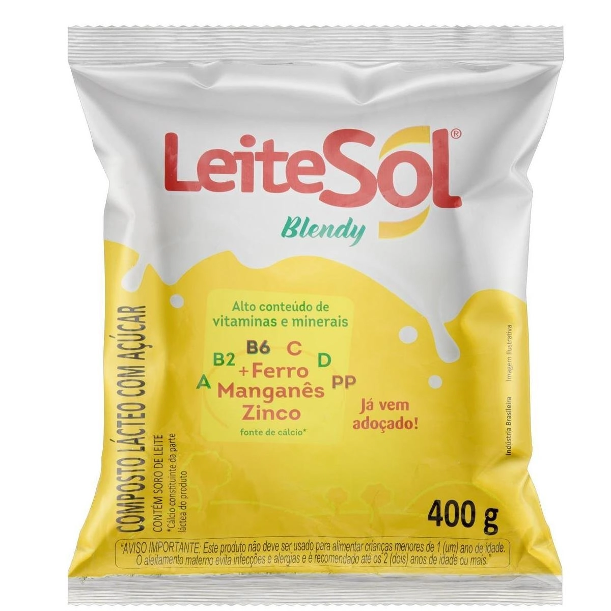 Composto Lácteo com Açúcar Leitesol Blendy Pacote 400g